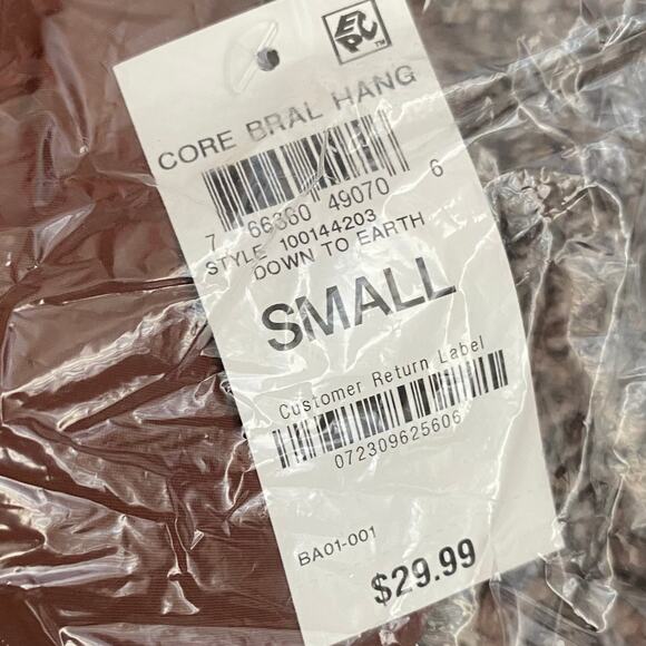 NEW ALFANI Removable Cups Laser Cut Seamless Bralette Down to Earth Brown Small - Picture 4 of 4